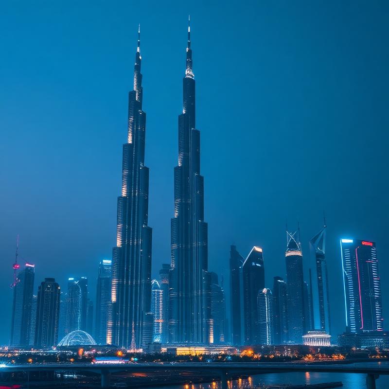 5G ultra-rapide au pied du Burj Khalifa.